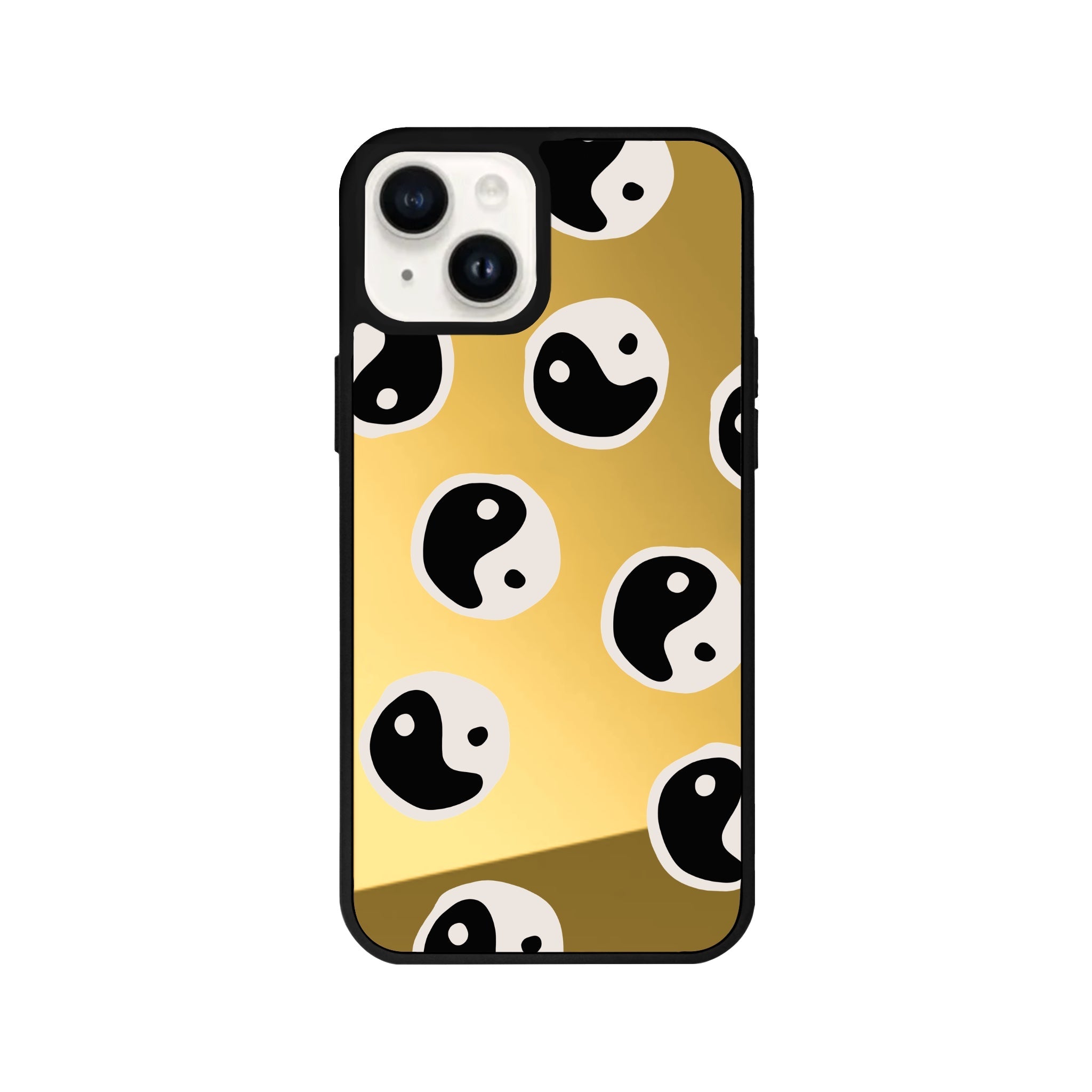 iPhone 14 Plus Balance Mirror Aynalı Telefon Kılıfı Altın - SUMTHINCS