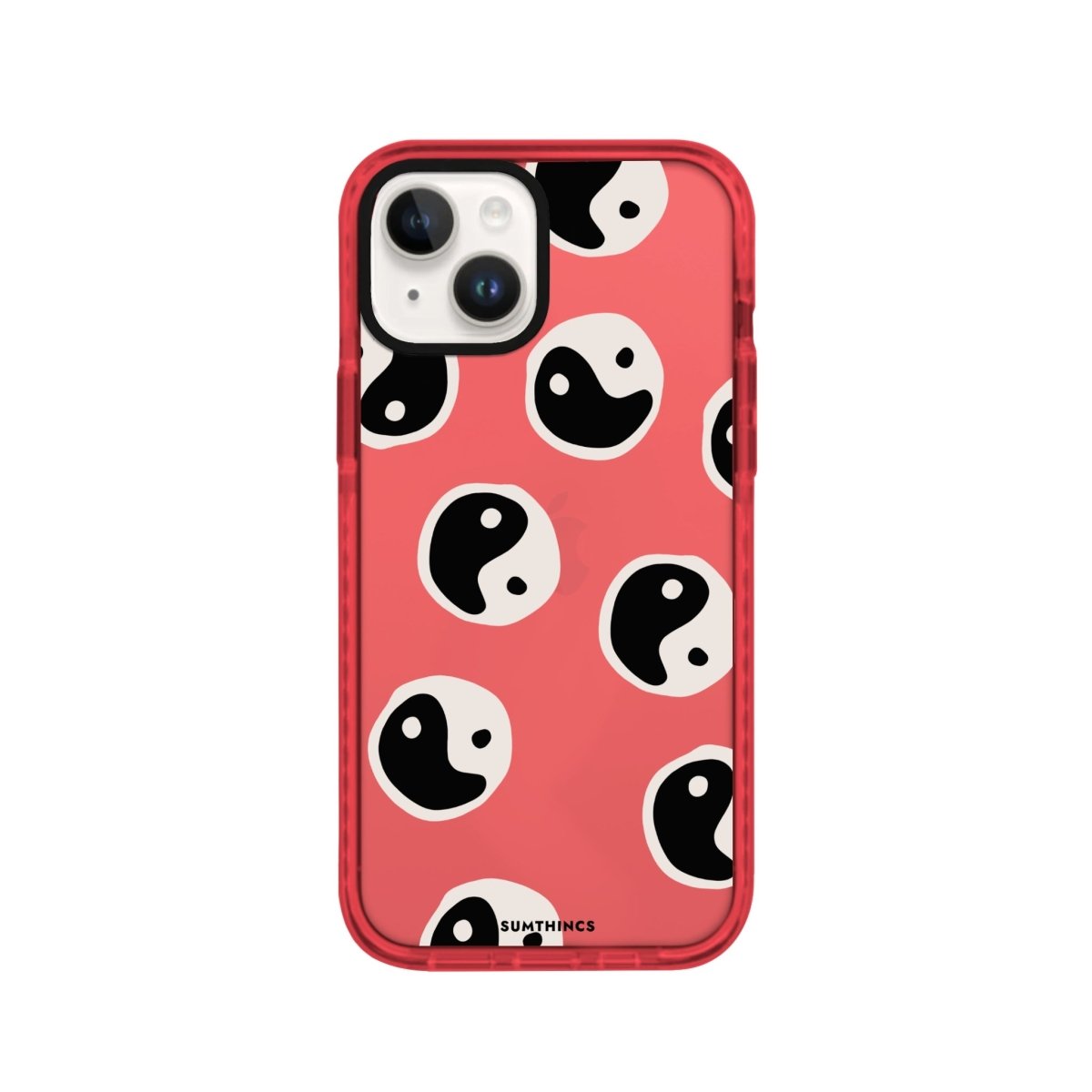 iPhone 14 Plus Balance Procase Şeffaf Telefon Kılıfı Kırmızı - SUMTHINCS