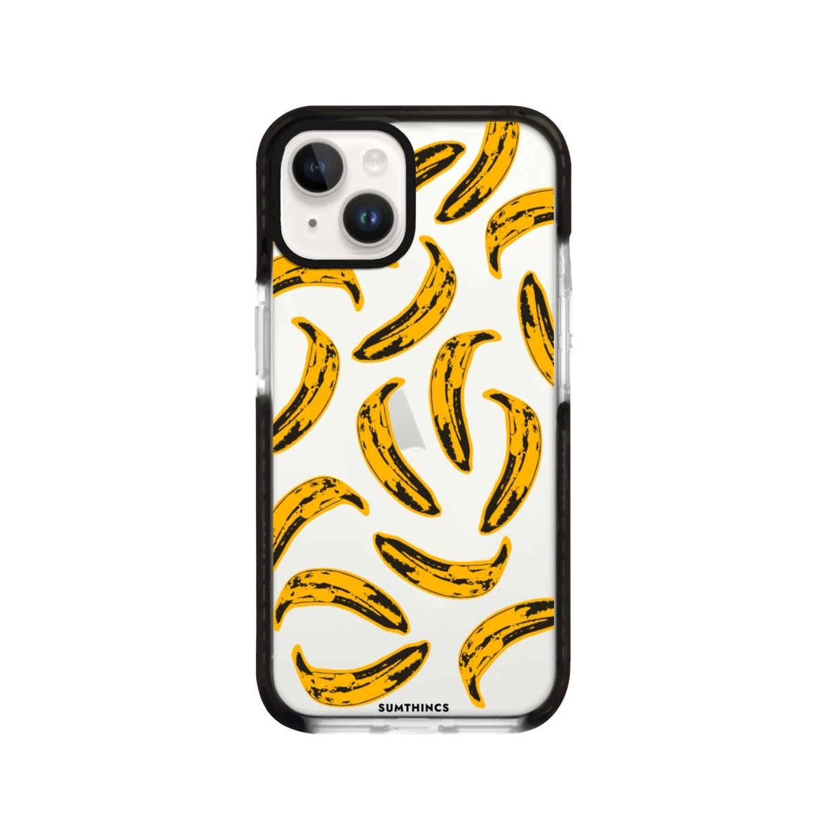iPhone 14 Plus Banana Procase Şeffaf Telefon Kılıfı Siyah Şeffaf - SUMTHINCS