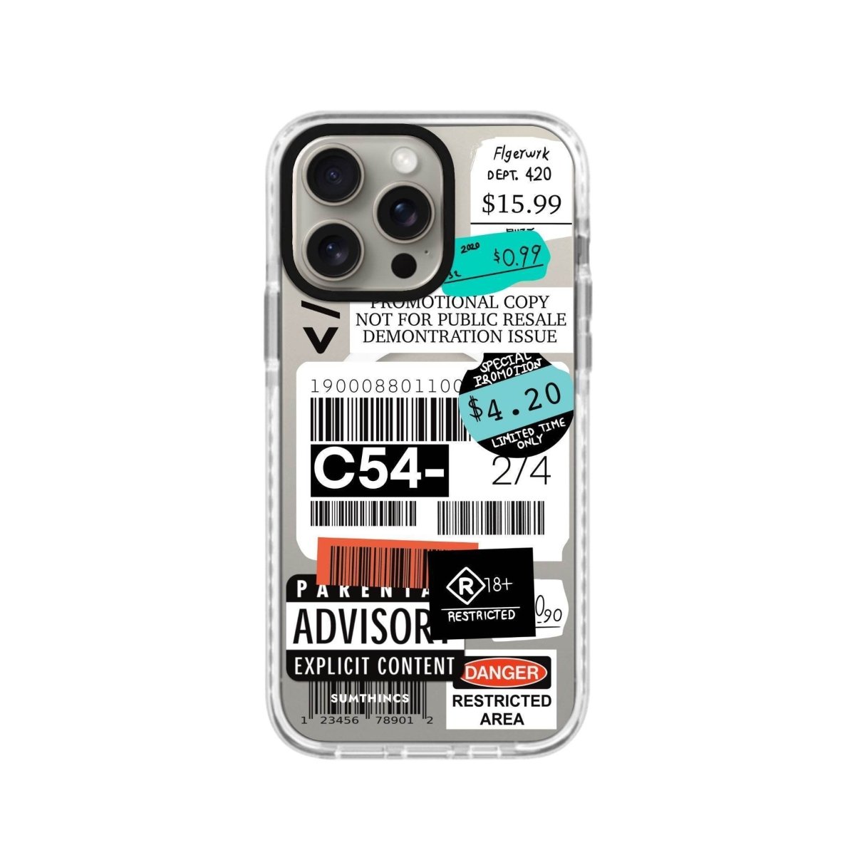iPhone 14 Plus Barcode C54 Magsafe Procase Şeffaf Telefon Kılıfı - SUMTHINCS