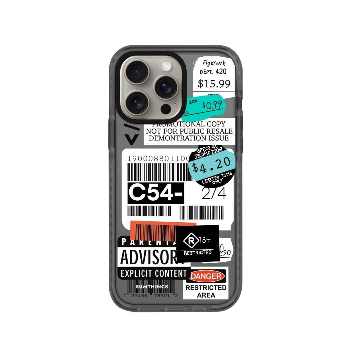 iPhone 14 Plus Barcode C54 Procase Şeffaf Telefon Kılıfı - SUMTHINCS
