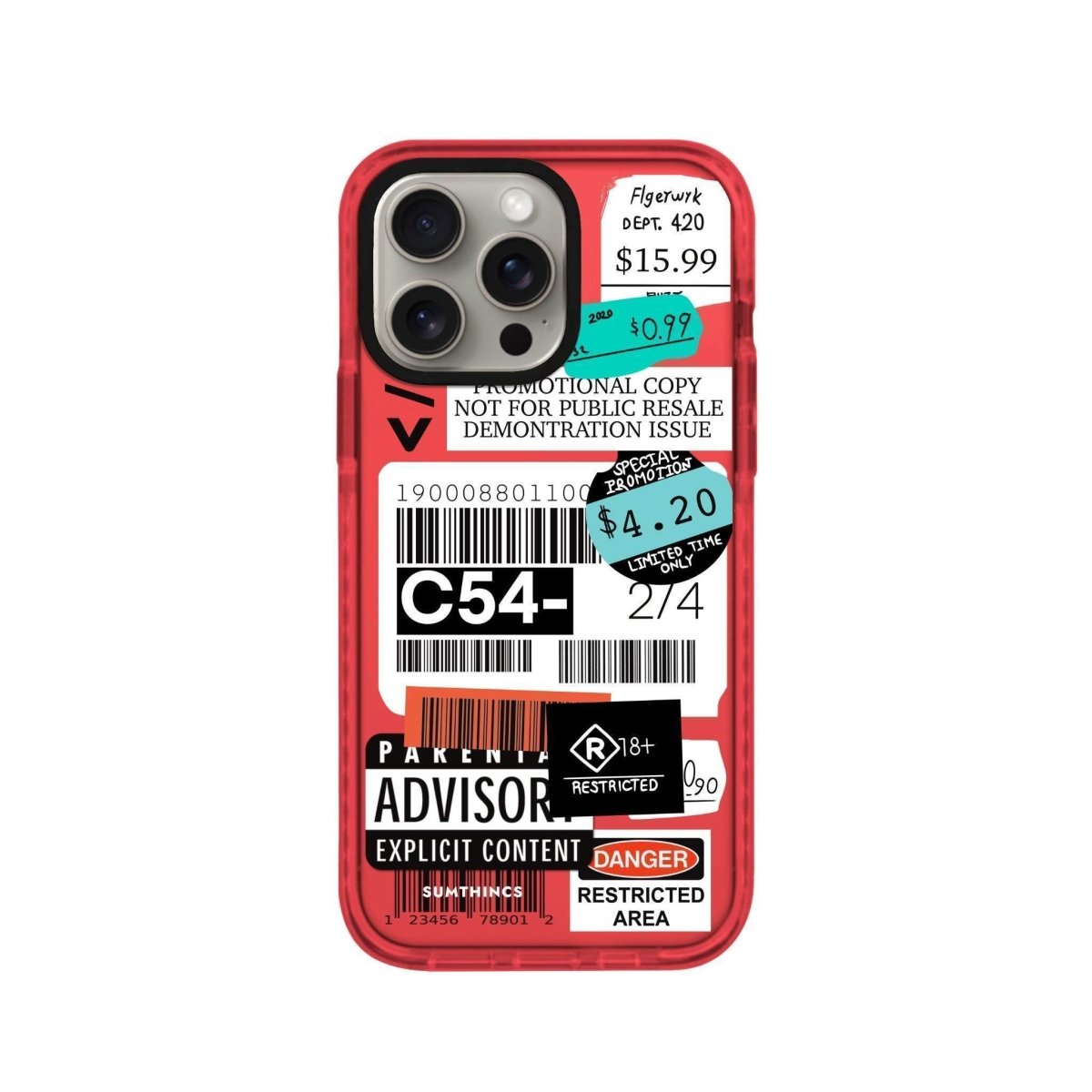 iPhone 14 Plus Barcode C54 Procase Şeffaf Telefon Kılıfı - SUMTHINCS
