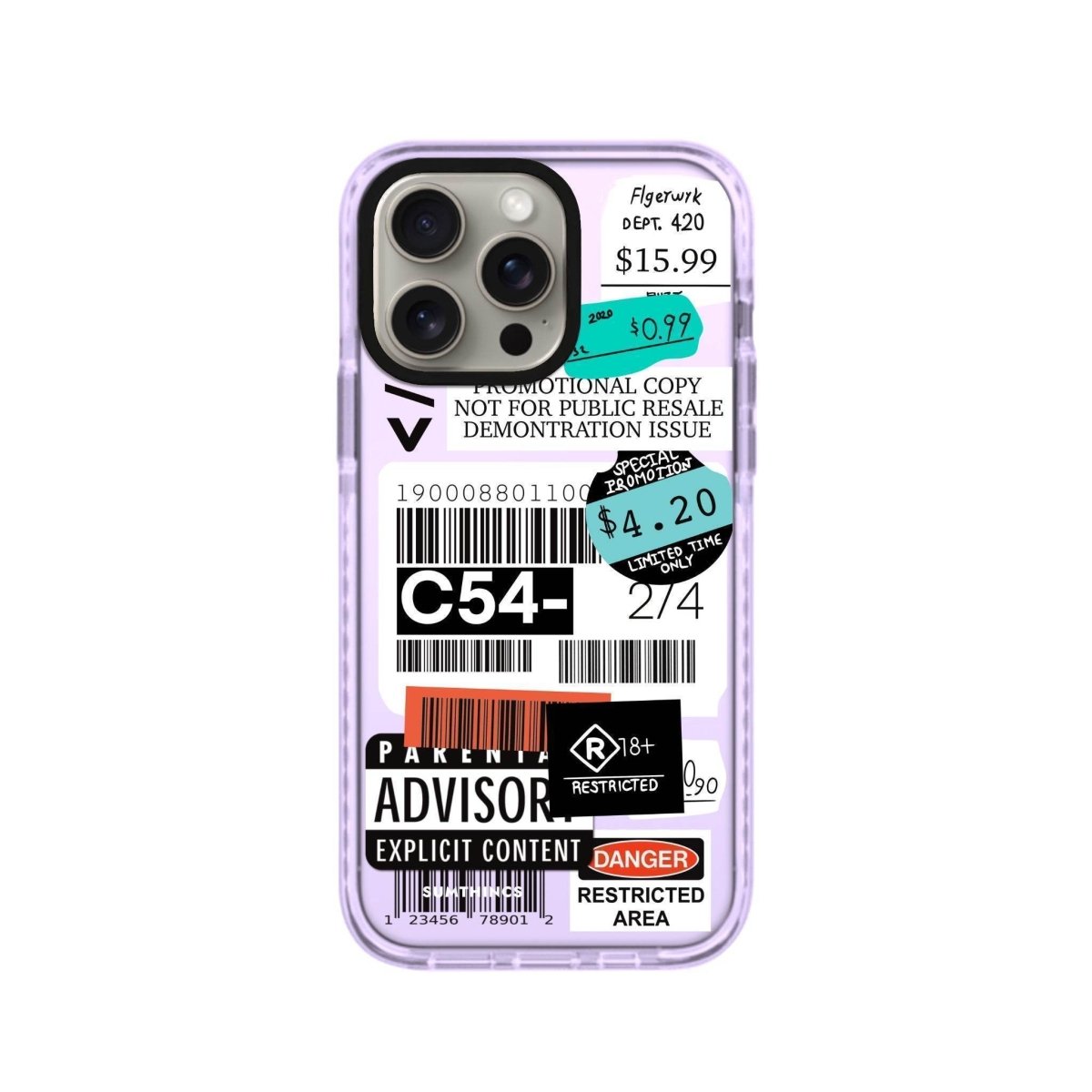 iPhone 14 Plus Barcode C54 Procase Şeffaf Telefon Kılıfı - SUMTHINCS