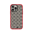 iPhone 14 Plus Check Flowers Procase Şeffaf Telefon Kılıfı Kırmızı - SUMTHINCS