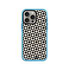 iPhone 14 Plus Check Flowers Procase Şeffaf Telefon Kılıfı Mavi - SUMTHINCS