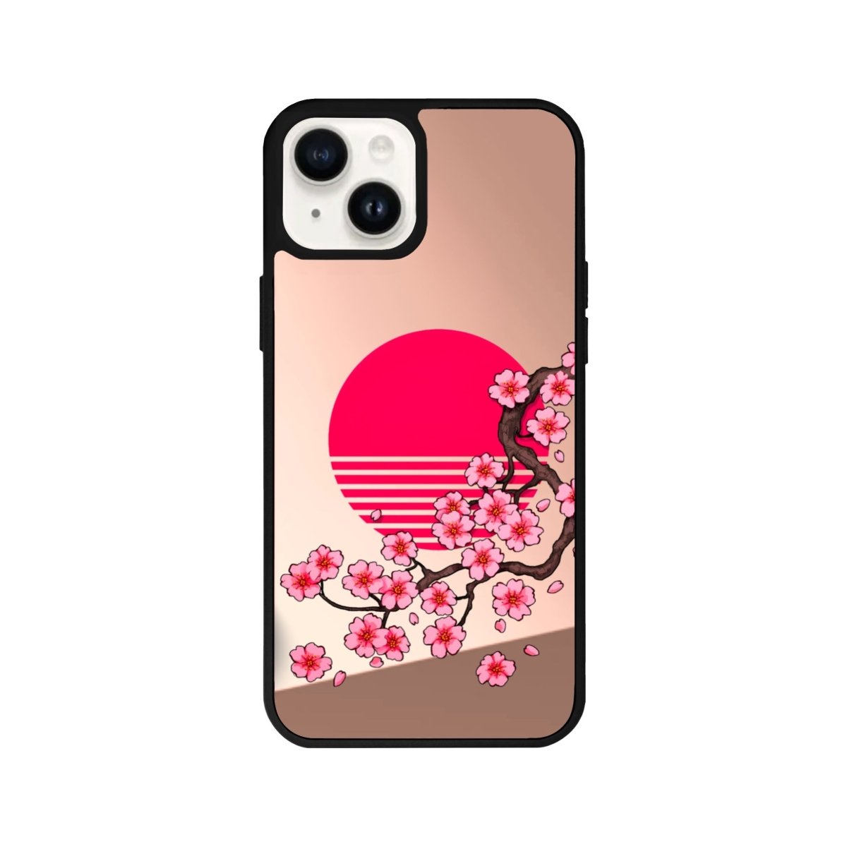 iPhone 14 Plus Cherry Blossom Dawn Mirror Aynalı Telefon Kılıfı Metalik Pembe - SUMTHINCS