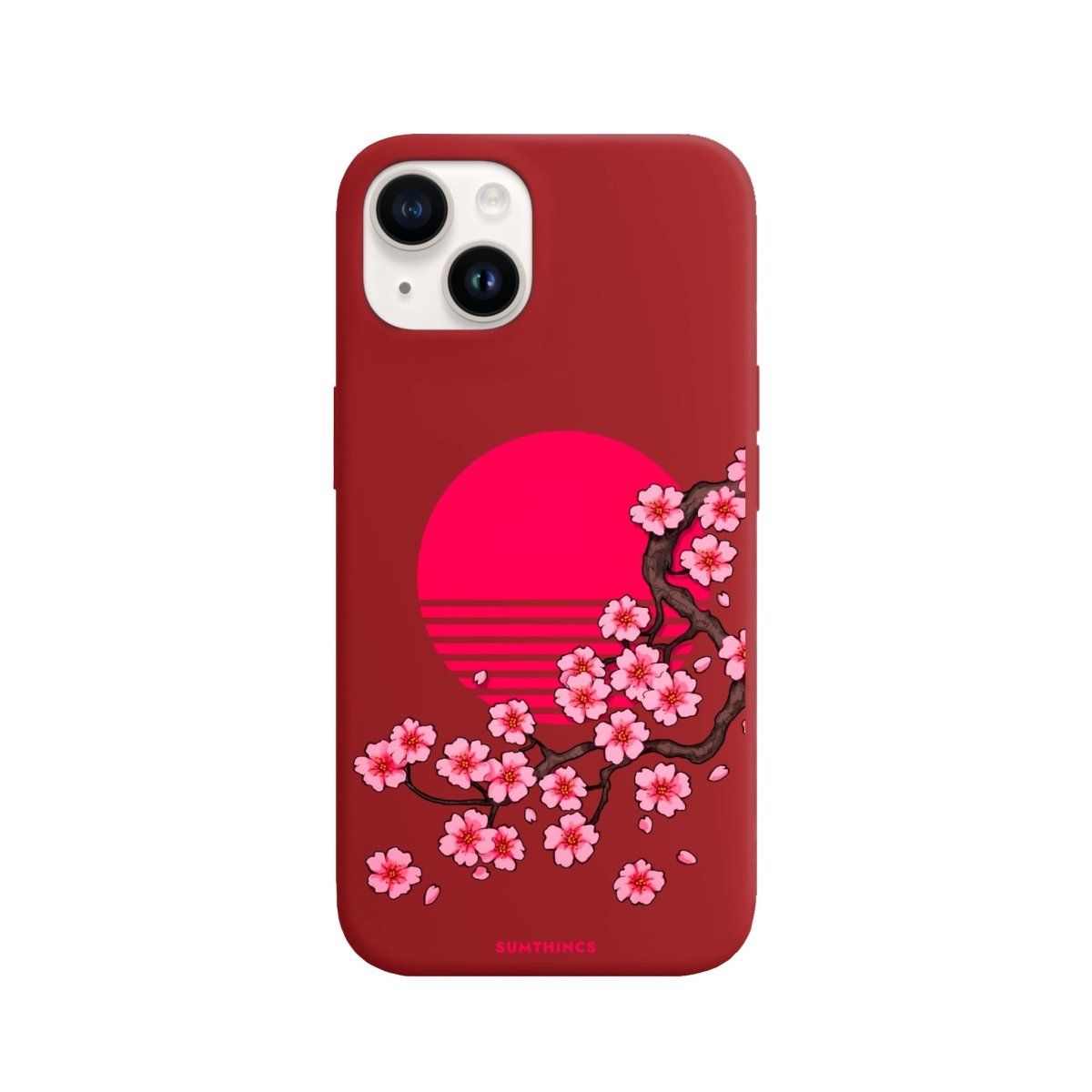 iPhone 14 Plus Cherry Blossom Dawn Premium Telefon Kılıfı - SUMTHINCS