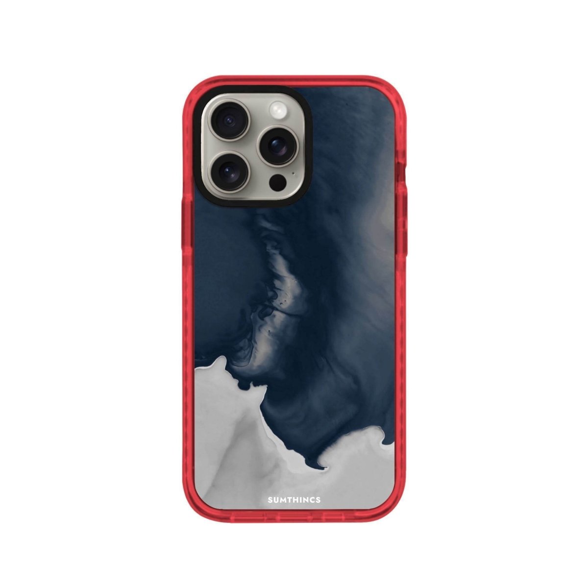 iPhone 14 Plus Deep Procase Şeffaf Telefon Kılıfı Kırmızı - SUMTHINCS