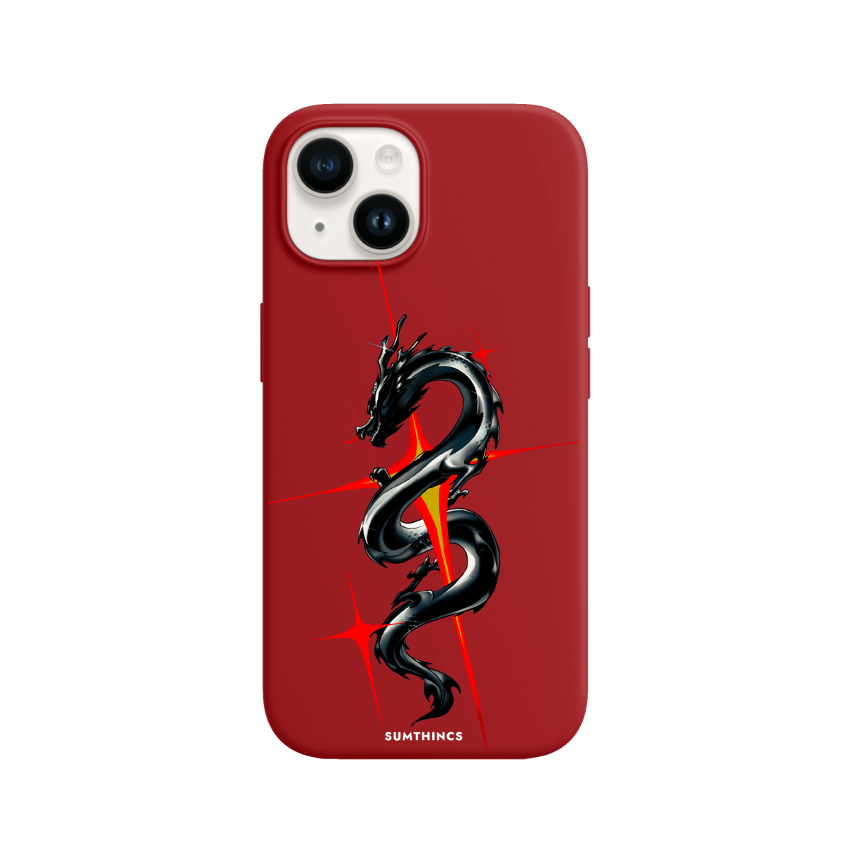 iPhone 14 Plus Dragonflare Premium Telefon Kılıfı Kırmızı - SUMTHINCS