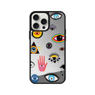 iPhone 14 Plus Eye Stickers Mirror Aynalı Telefon Kılıfı - SUMTHINCS