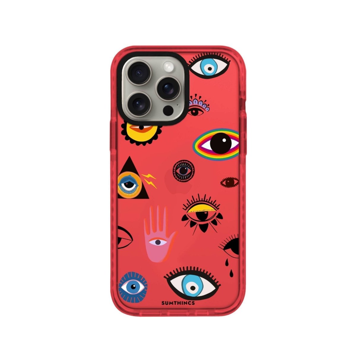 iPhone 14 Plus Eye Stickers Procase Şeffaf Telefon Kılıfı - SUMTHINCS