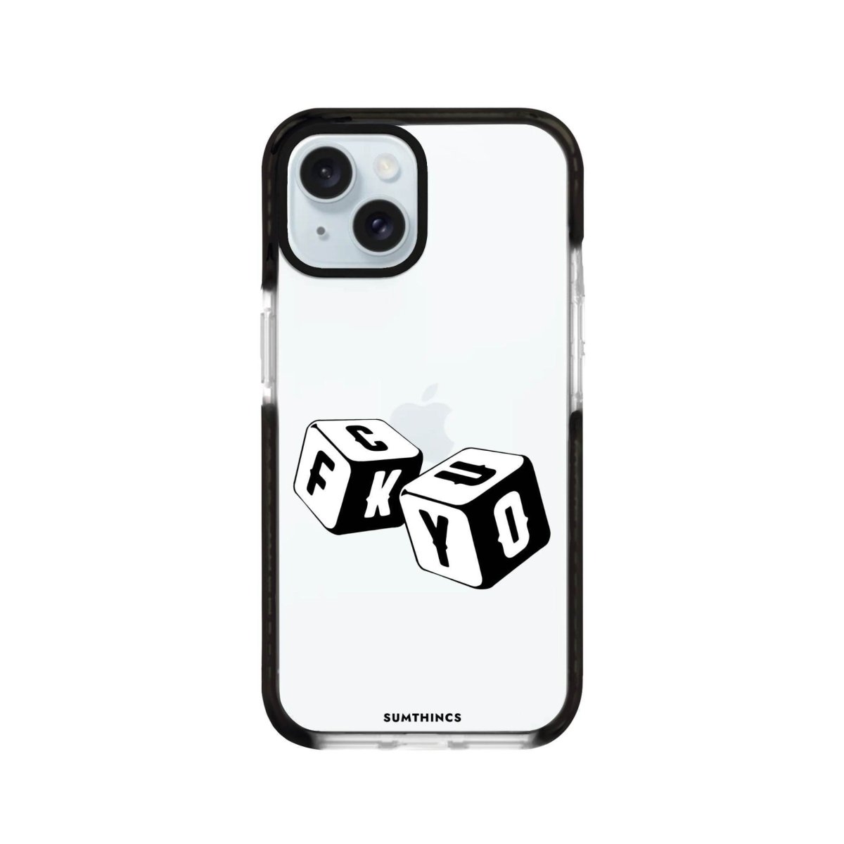 iPhone 14 Plus Fck You Procase Şeffaf Telefon Kılıfı Siyah Şeffaf - SUMTHINCS