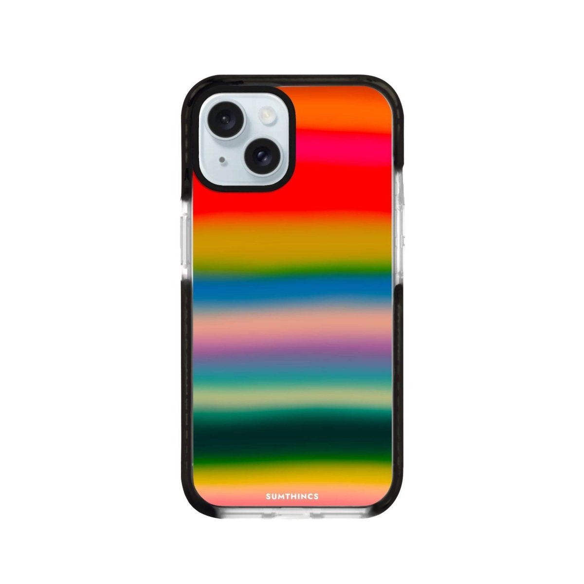 iPhone 14 Plus Gradient Glow Procase Şeffaf Telefon Kılıfı Siyah Şeffaf - SUMTHINCS