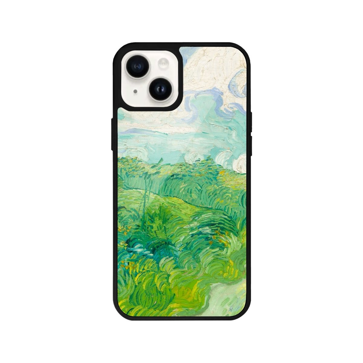 iPhone 14 Plus Green Wheat Fields Glossy Cam Telefon Kılıfı - SUMTHINCS