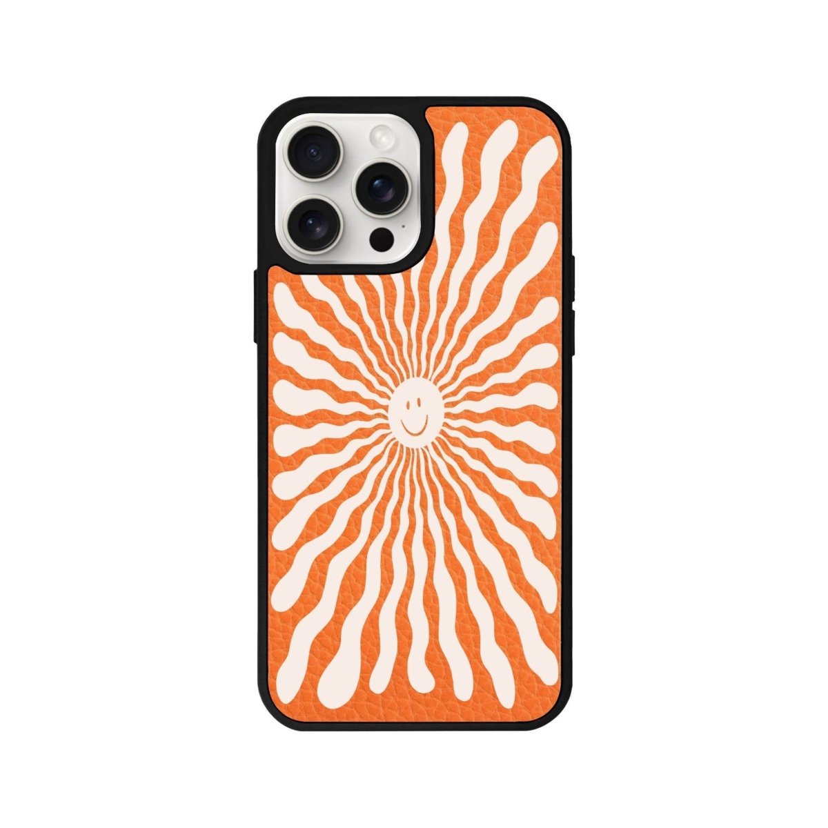 iPhone 14 Plus Happy Little Sun Leather Vegan Deri Telefon Kılıfı - SUMTHINCS