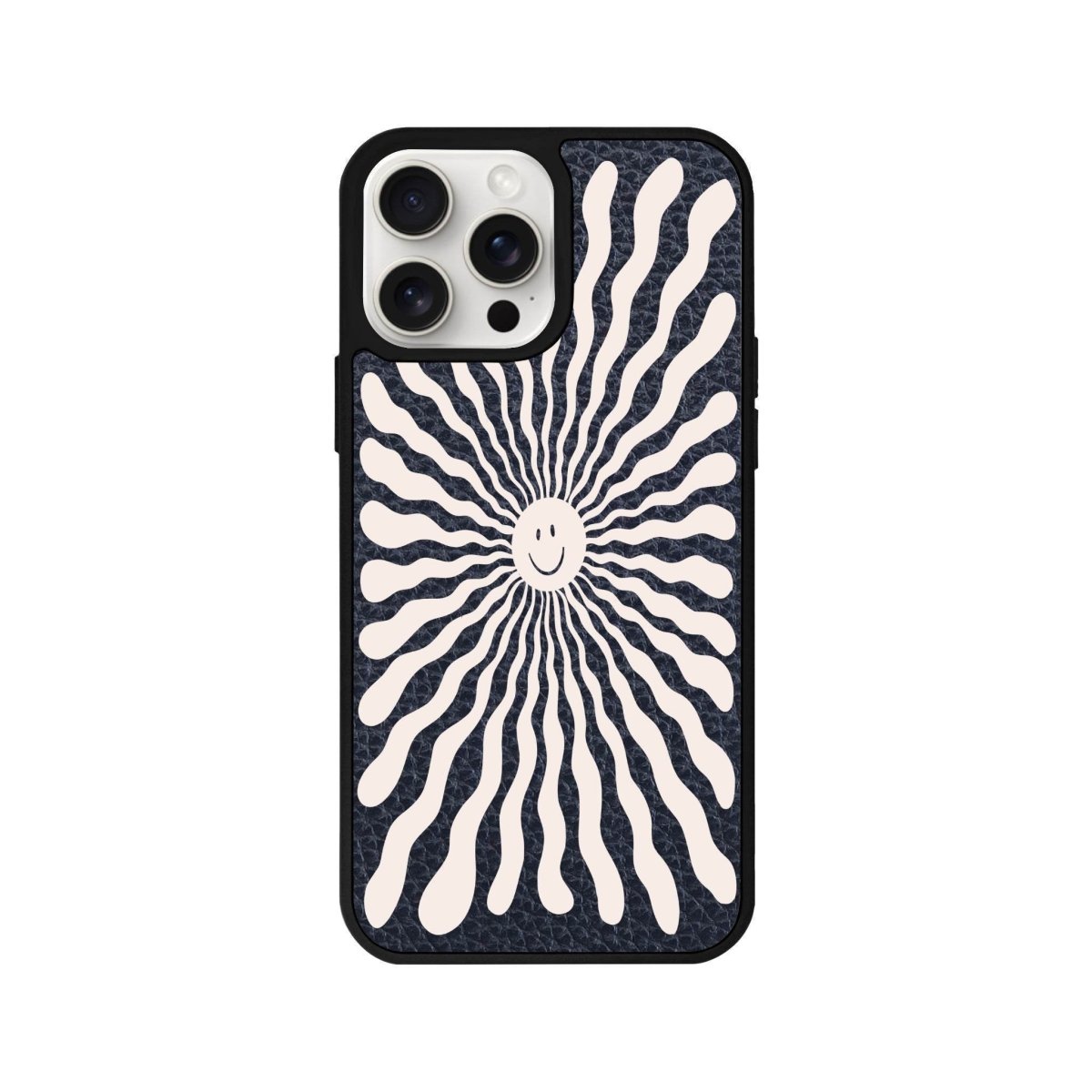 iPhone 14 Plus Happy Little Sun Leather Vegan Deri Telefon Kılıfı - SUMTHINCS