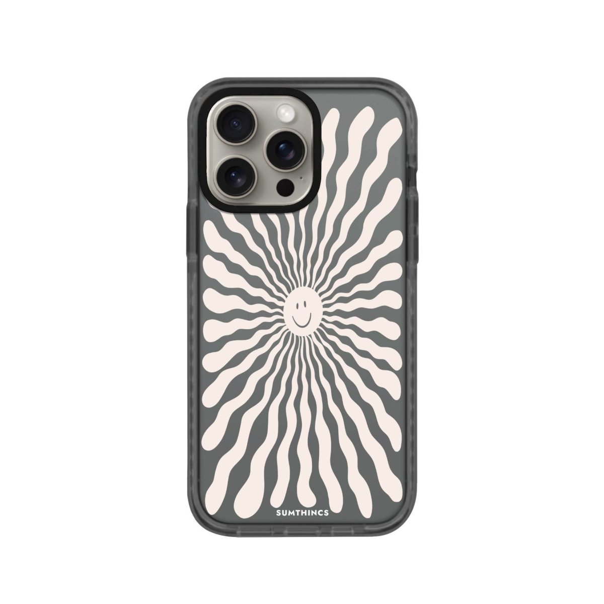 iPhone 14 Plus Happy Little Sun Procase Şeffaf Telefon Kılıfı Antrasit - SUMTHINCS
