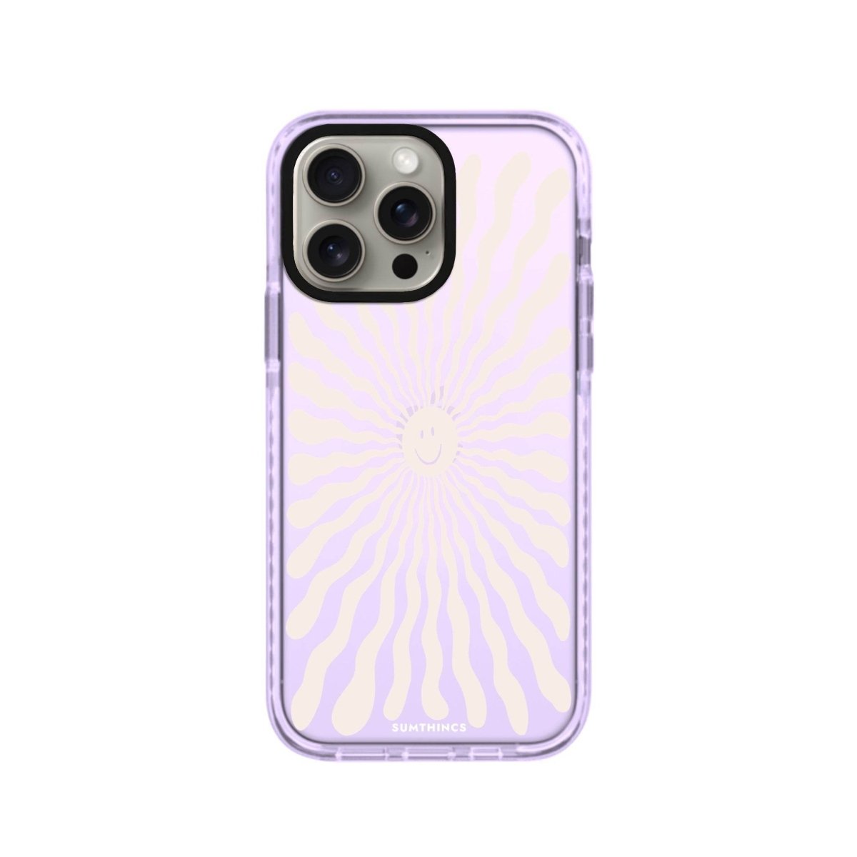 iPhone 14 Plus Happy Little Sun Procase Şeffaf Telefon Kılıfı Lila - SUMTHINCS