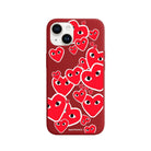 iPhone 14 Plus Hearts Premium Telefon Kılıfı Kırmızı - SUMTHINCS