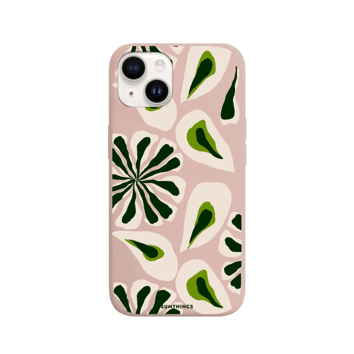 iPhone 14 Plus Leafs Premium Telefon Kılıfı Bej - SUMTHINCS