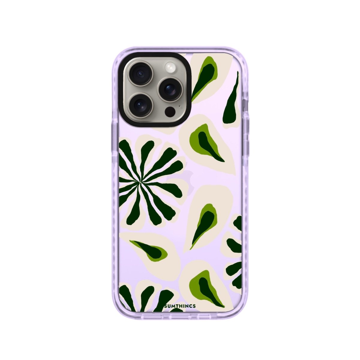 iPhone 14 Plus Leafs Procase Şeffaf Telefon Kılıfı Lila - SUMTHINCS