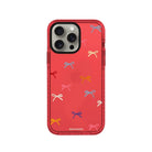 iPhone 14 Plus Little Bows Procase Şeffaf Telefon Kılıfı Kırmızı - SUMTHINCS