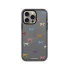 iPhone 14 Plus Little Bows Procase Şeffaf Telefon Kılıfı Antrasit - SUMTHINCS