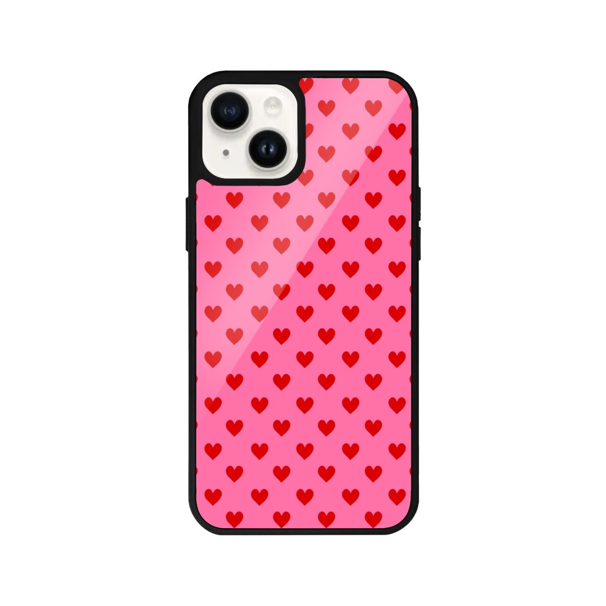 iPhone 14 Plus Little Hearts Glossy Cam Telefon Kılıfı - SUMTHINCS
