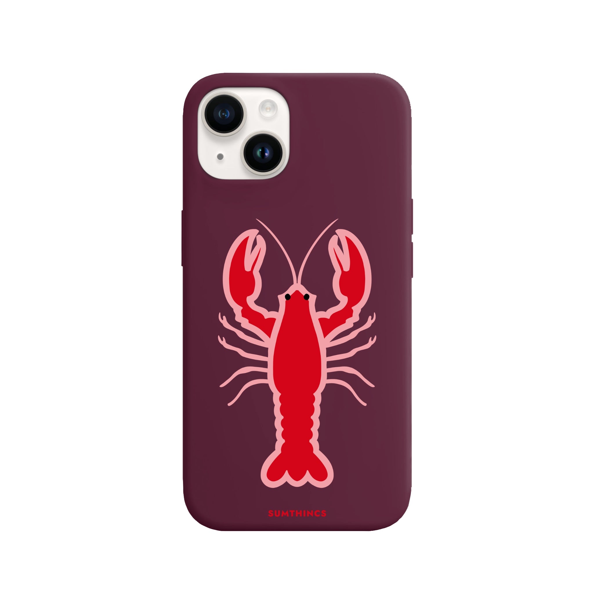 iPhone 14 Plus Lobster Premium Telefon Kılıfı Bordo - SUMTHINCS