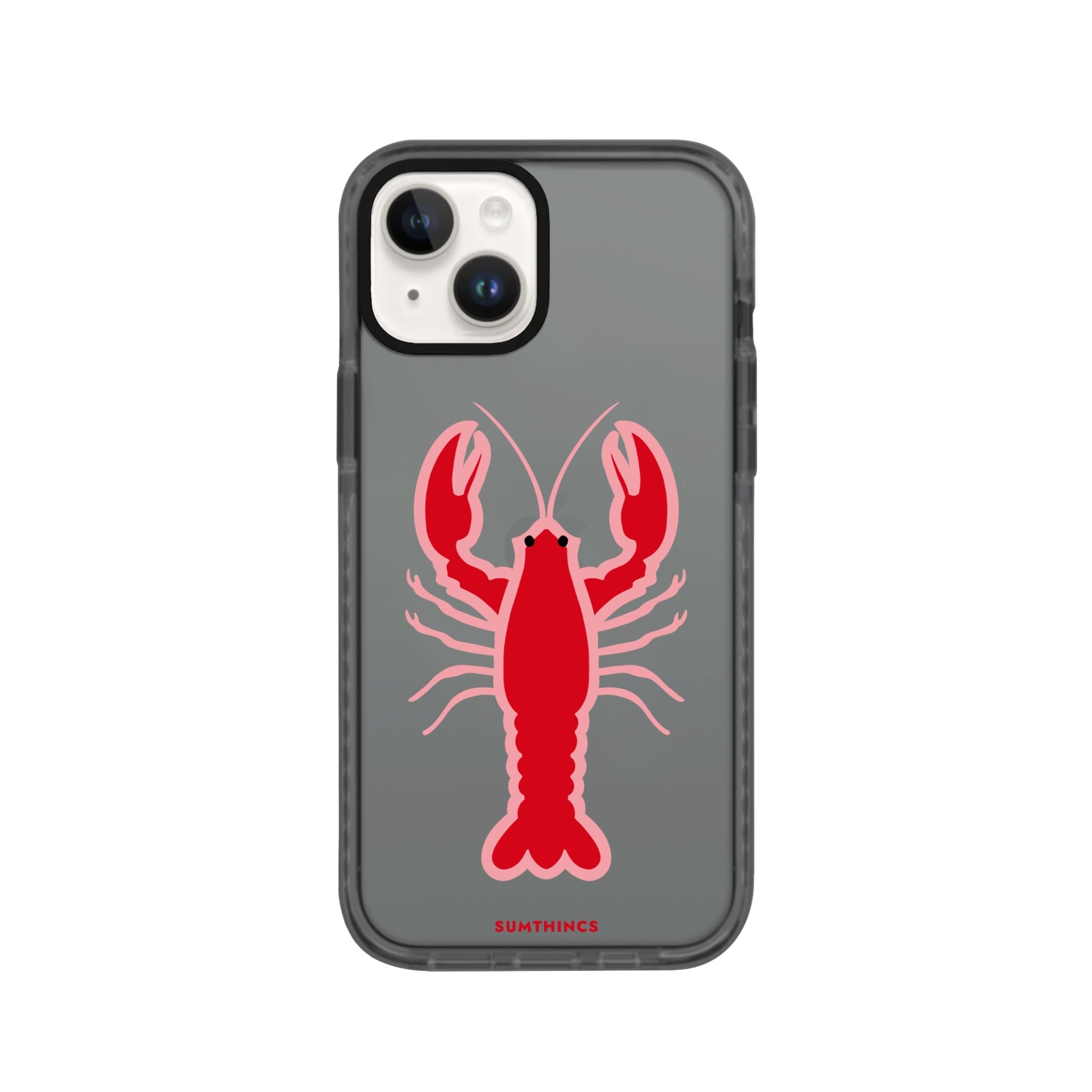 iPhone 14 Plus Lobster Procase Şeffaf Telefon Kılıfı Antrasit - SUMTHINCS