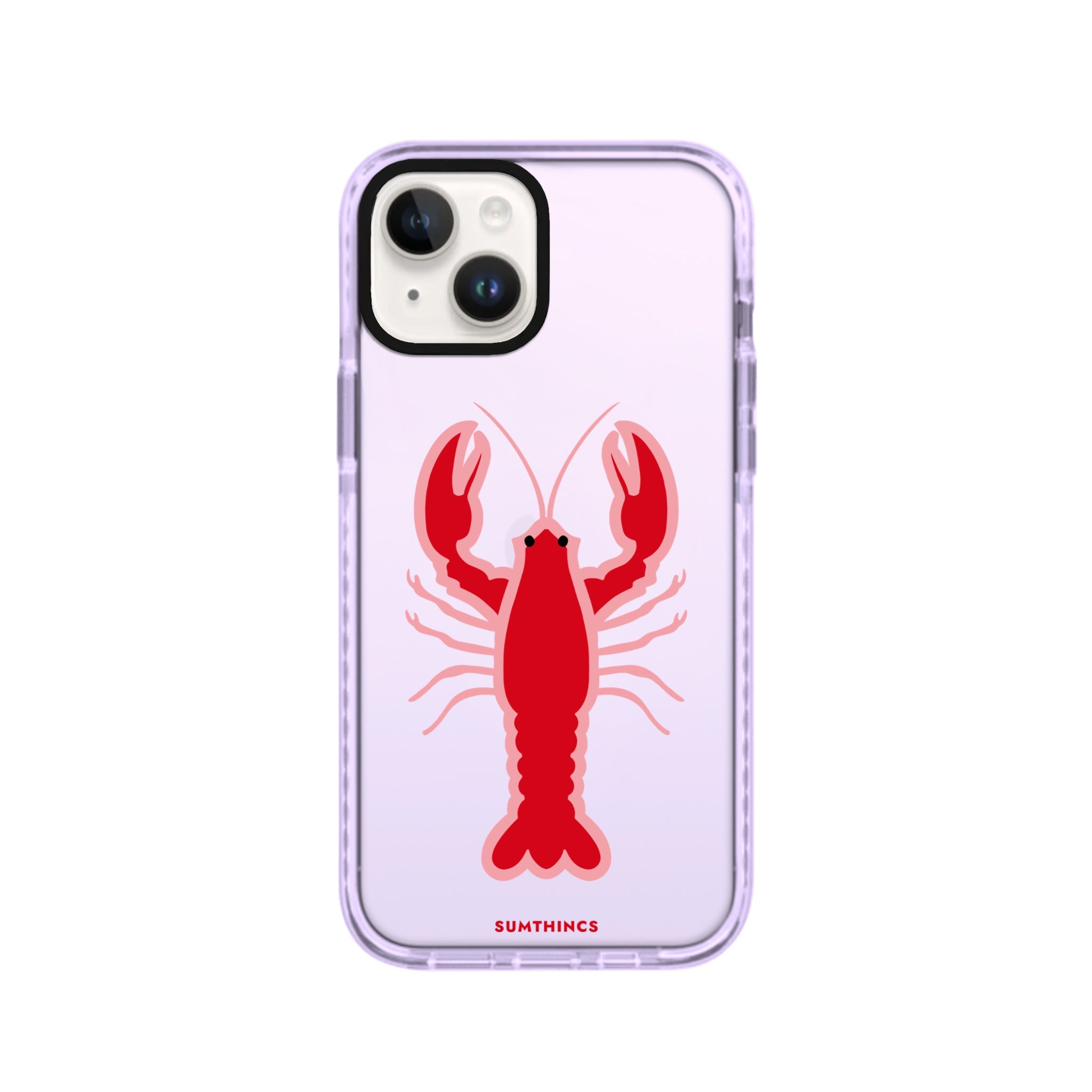 iPhone 14 Plus Lobster Procase Şeffaf Telefon Kılıfı Lila - SUMTHINCS
