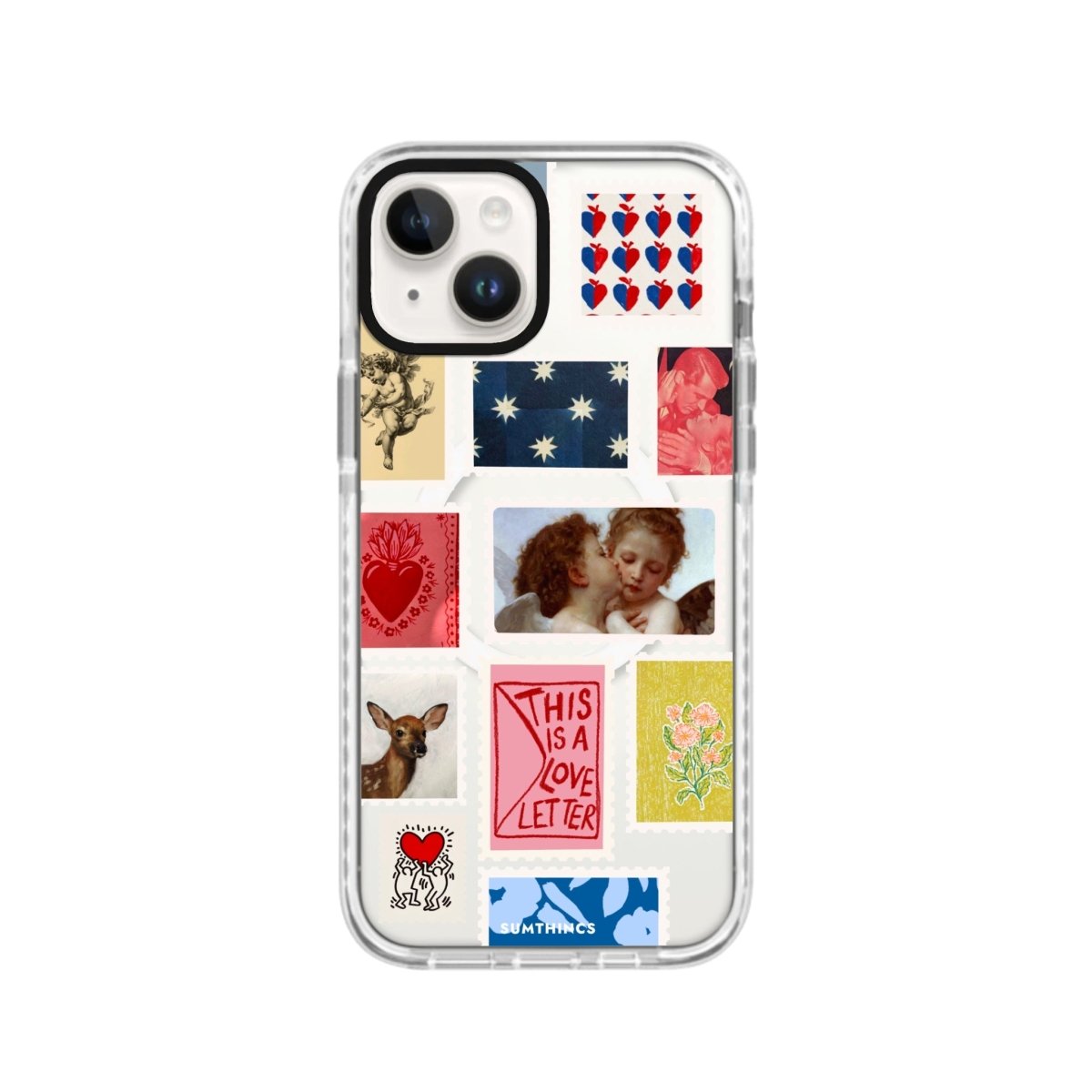 iPhone 14 Plus Love Letter Magsafe Procase Şeffaf Telefon Kılıfı Beyaz Şeffaf - SUMTHINCS