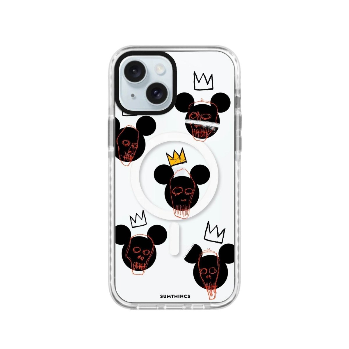 iPhone 14 Plus Mickeys Midnight Magsafe Procase Şeffaf Telefon Kılıfı Beyaz Şeffaf - SUMTHINCS