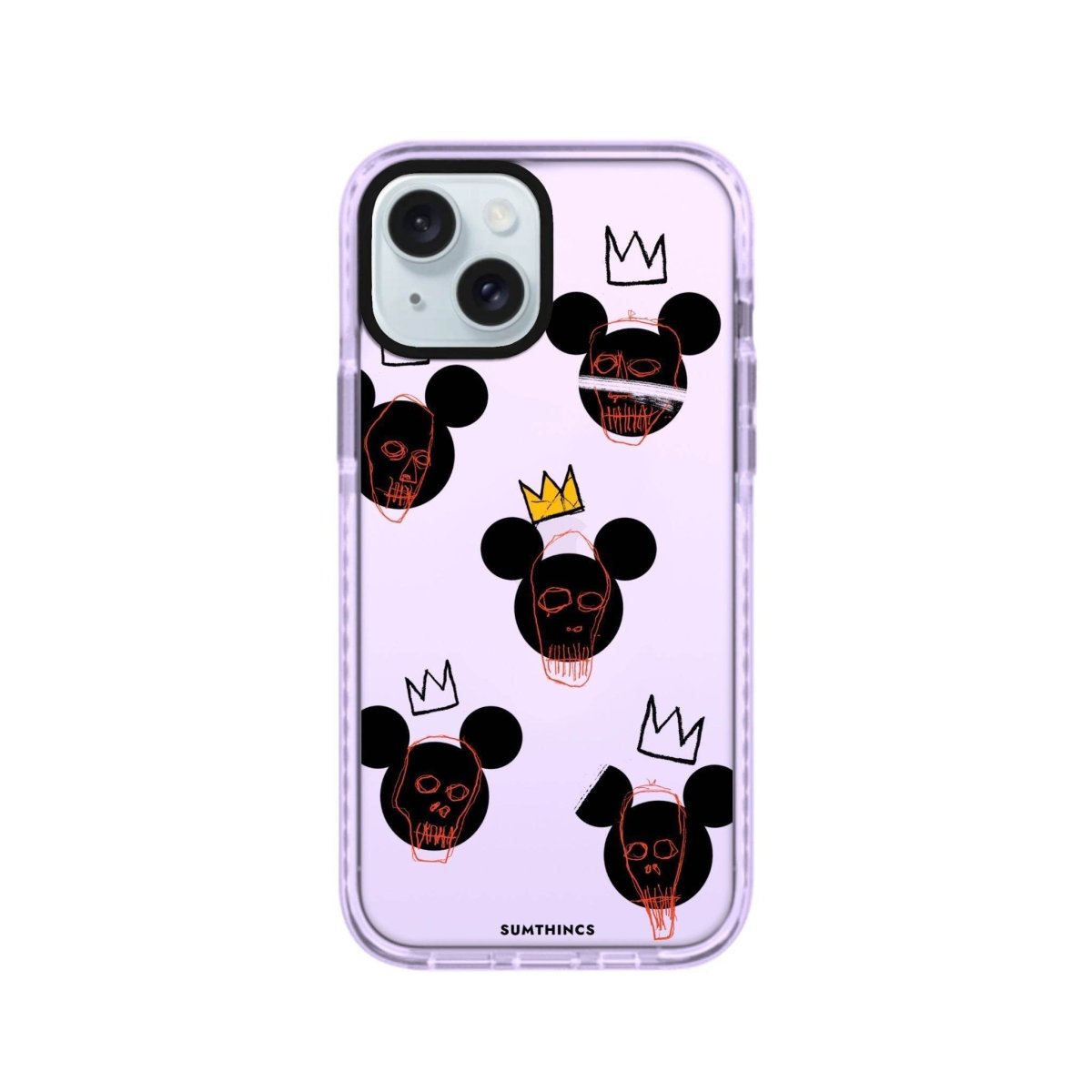 iPhone 14 Plus Mickeys Midnight Procase Şeffaf Telefon Kılıfı Lila - SUMTHINCS