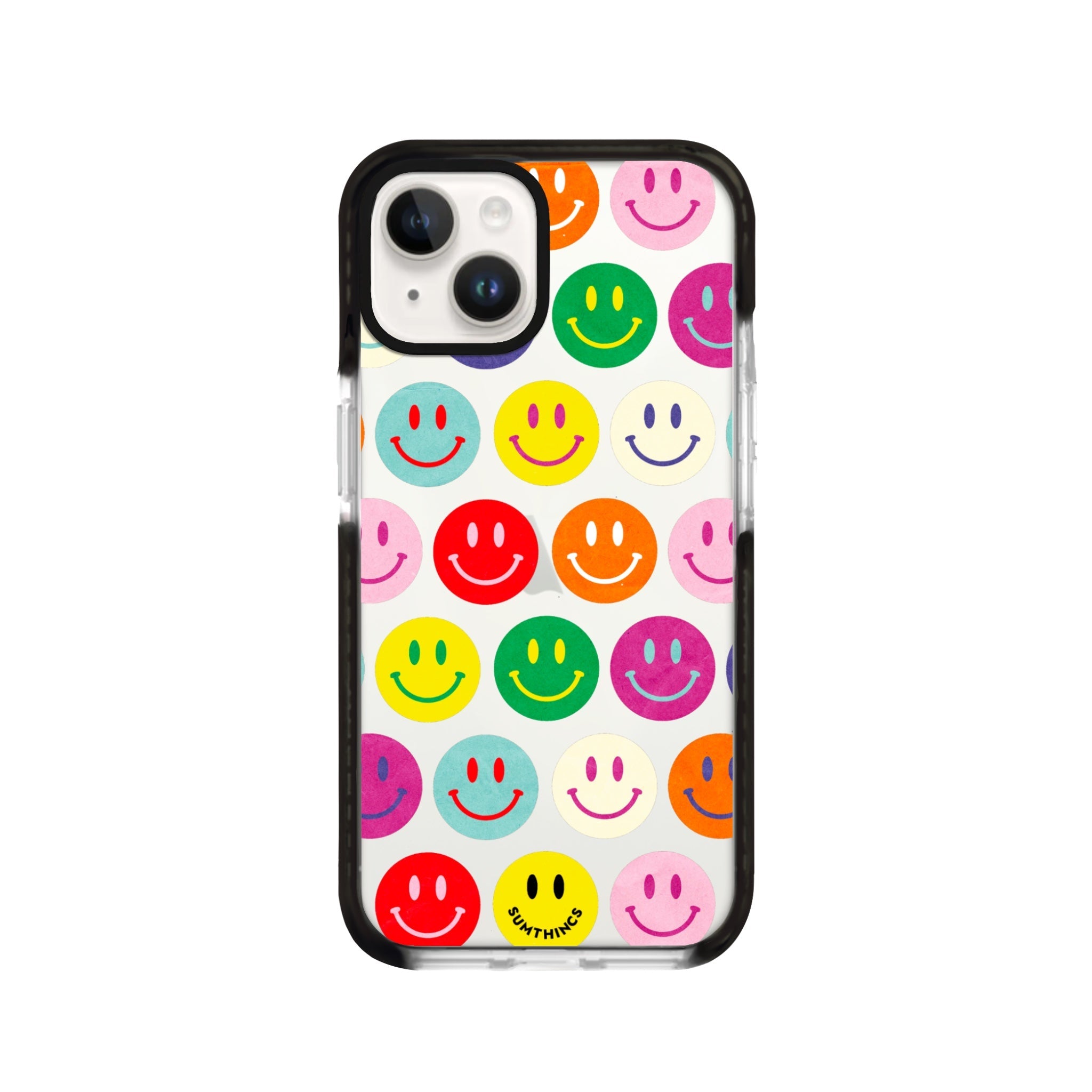 iPhone 14 Plus Miles of Smiles Procase Şeffaf Telefon Kılıfı Siyah Şeffaf - SUMTHINCS