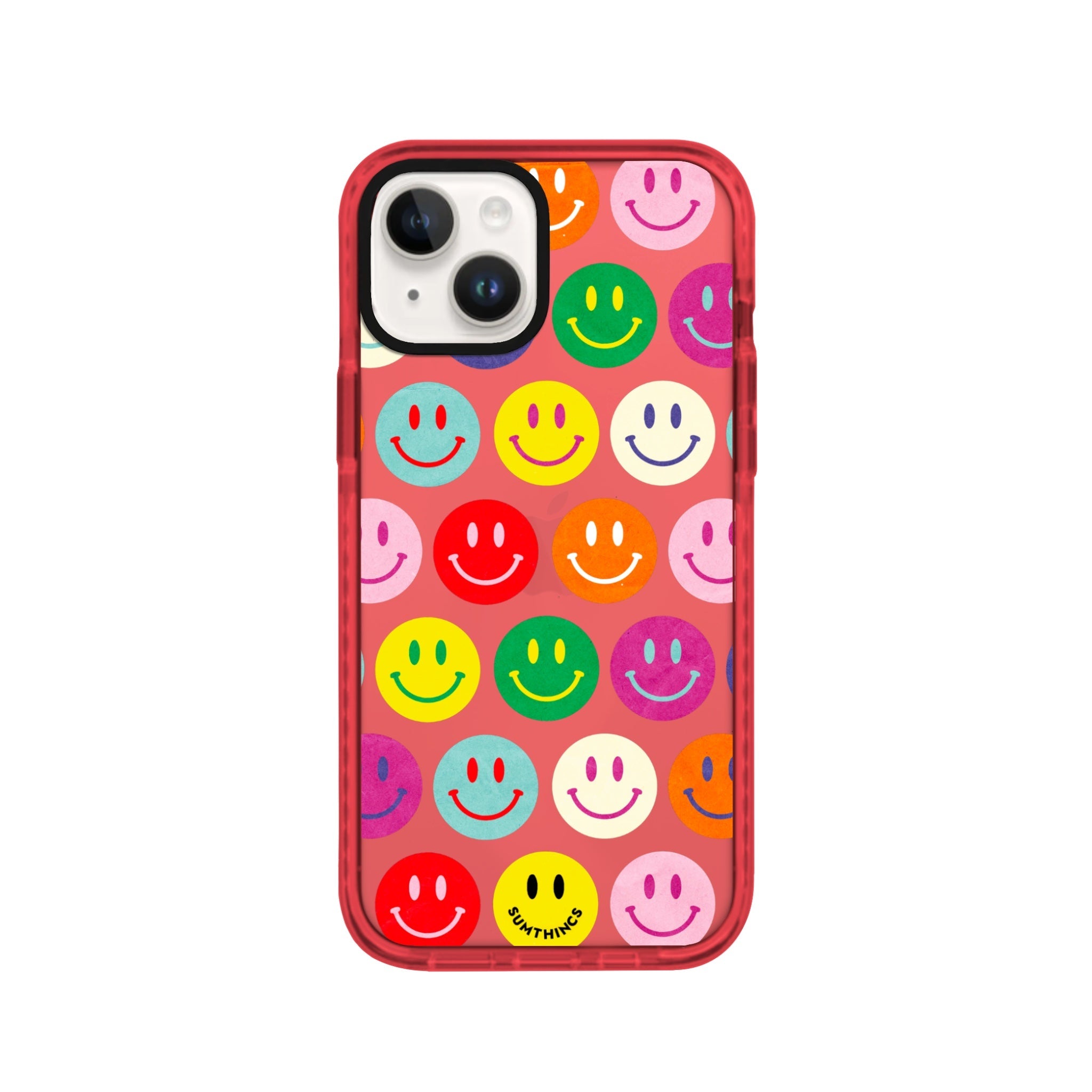 iPhone 14 Plus Miles of Smiles Procase Şeffaf Telefon Kılıfı Kırmızı - SUMTHINCS