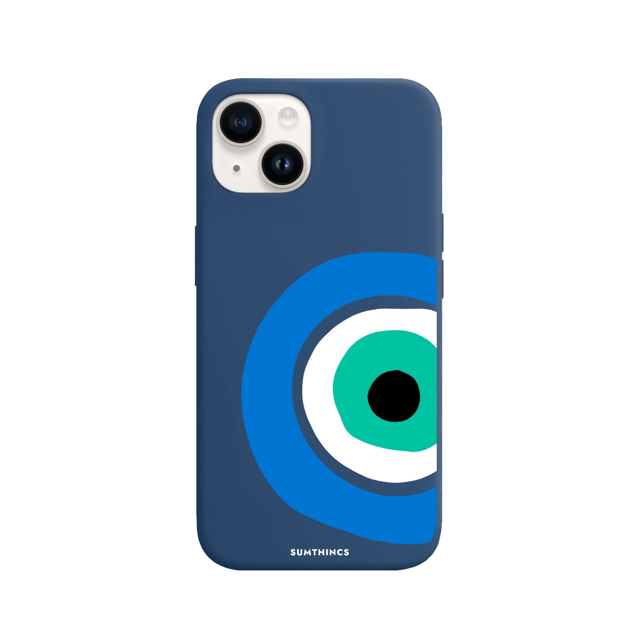 iPhone 14 Plus Ocean Eye Premium Telefon Kılıfı Pasifik Mavi - SUMTHINCS