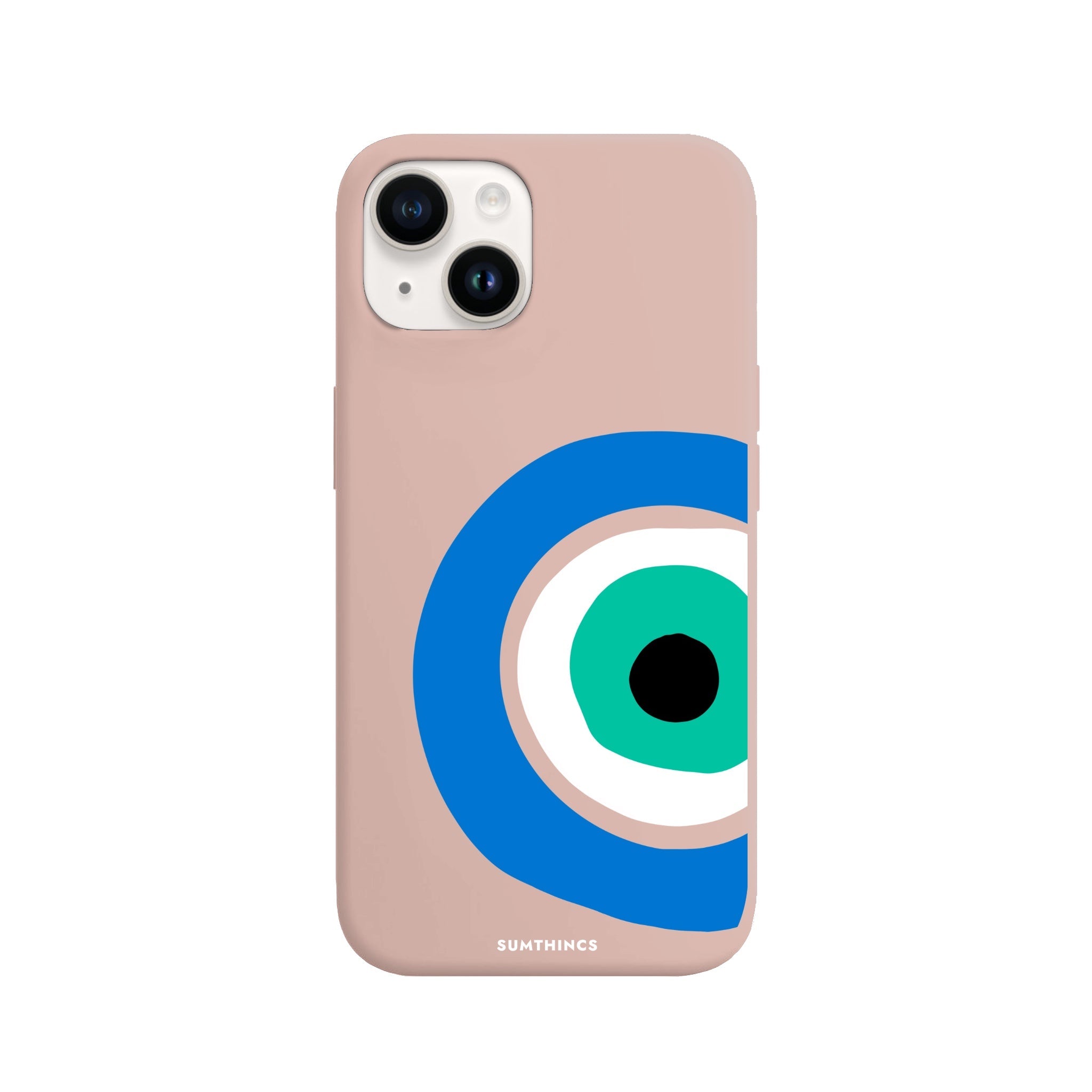 iPhone 14 Plus Ocean Eye Premium Telefon Kılıfı Bej - SUMTHINCS