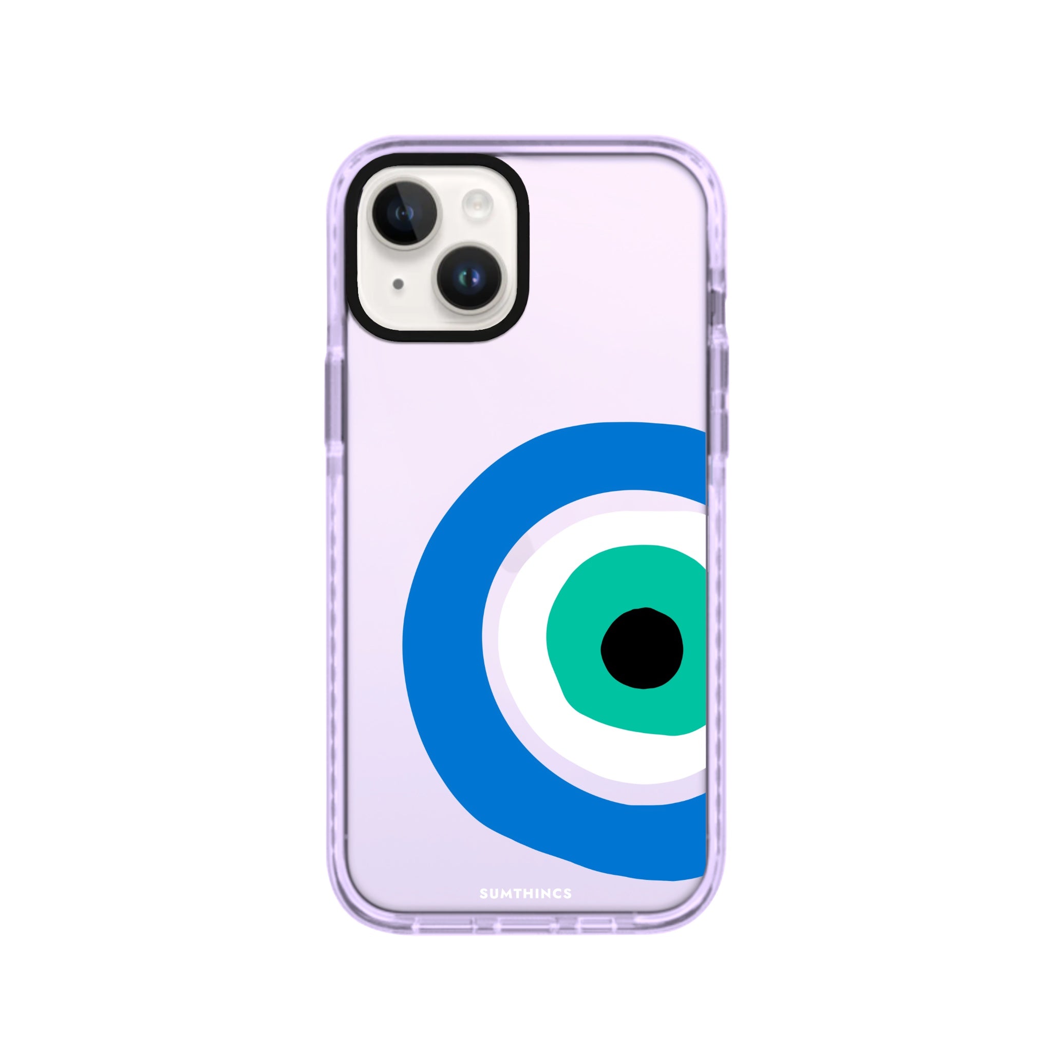 iPhone 14 Plus Ocean Eye Procase Şeffaf Telefon Kılıfı Lila - SUMTHINCS