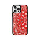 iPhone 14 Plus Paisley Leather Vegan Deri Telefon Kılıfı Siyah - SUMTHINCS