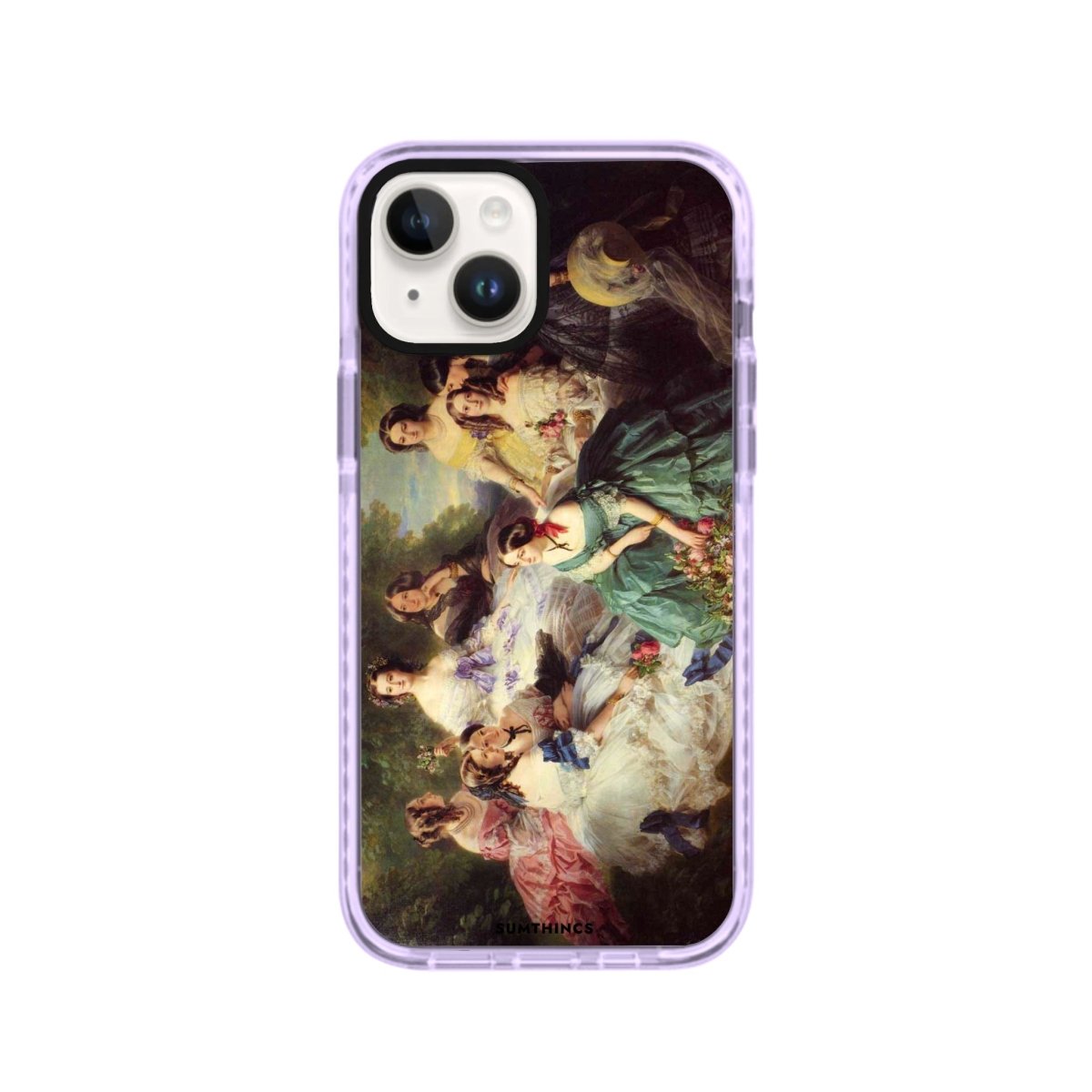 iPhone 14 Plus Picnic Procase Şeffaf Telefon Kılıfı Lila - SUMTHINCS