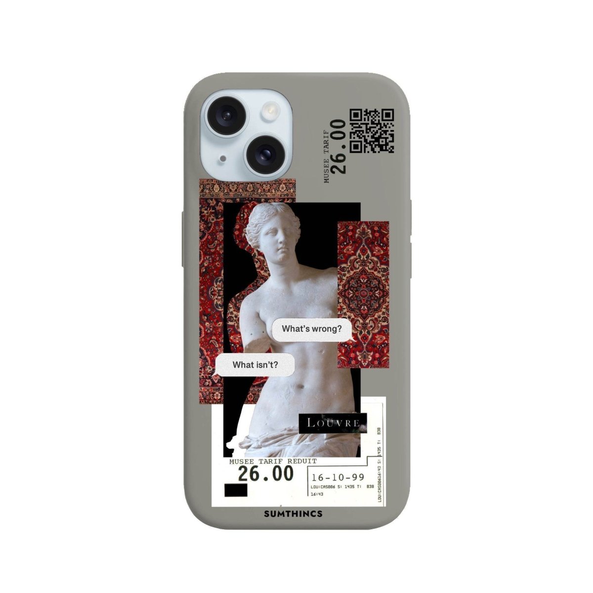 iPhone 14 Plus PixelVenus Premium Telefon Kılıfı Gri - SUMTHINCS