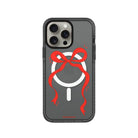 iPhone 14 Plus Red Bow Magsafe Procase Şeffaf Telefon Kılıfı Antrasit - SUMTHINCS
