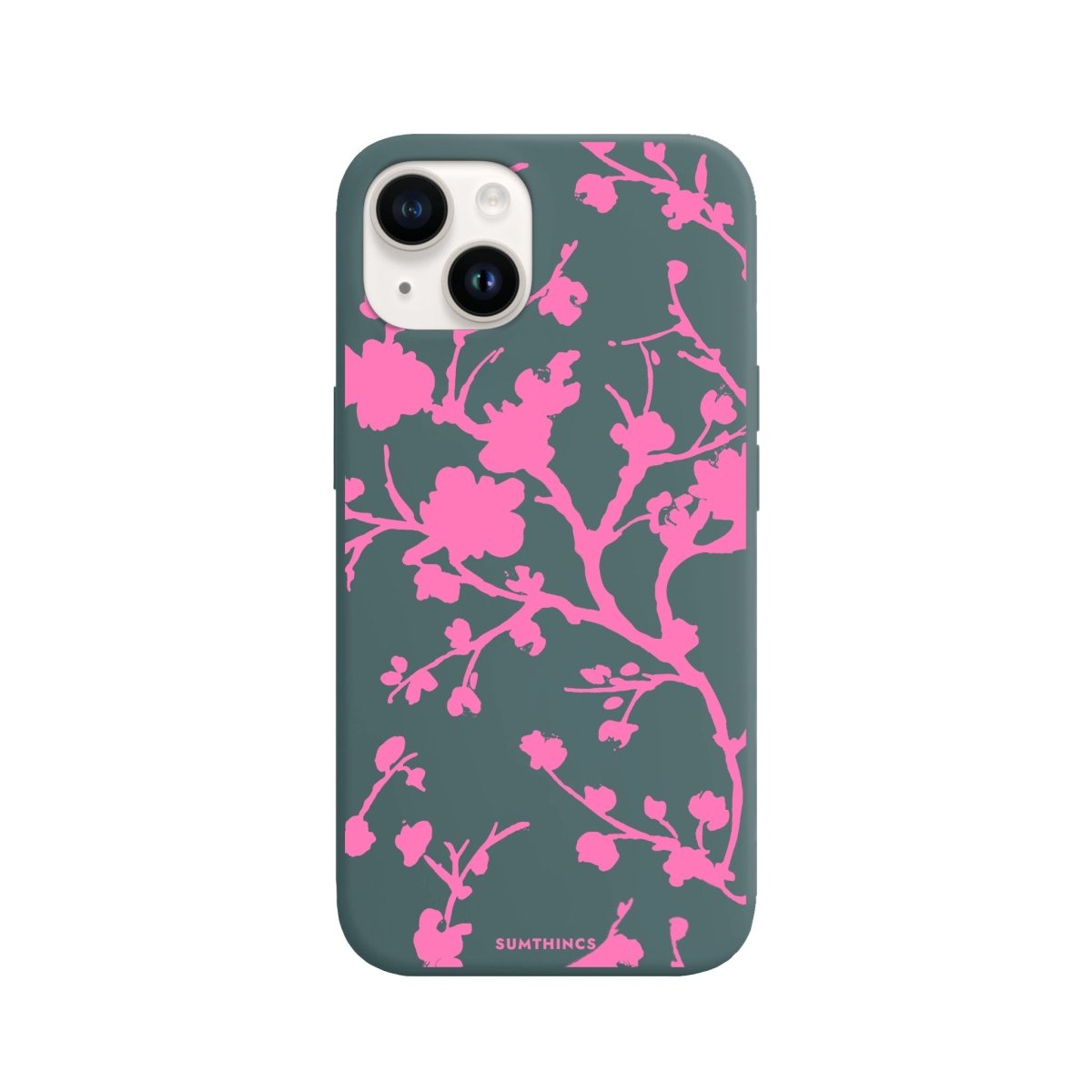 iPhone 14 Plus Sakura Premium Telefon Kılıfı Kaktüs Yeşili - SUMTHINCS