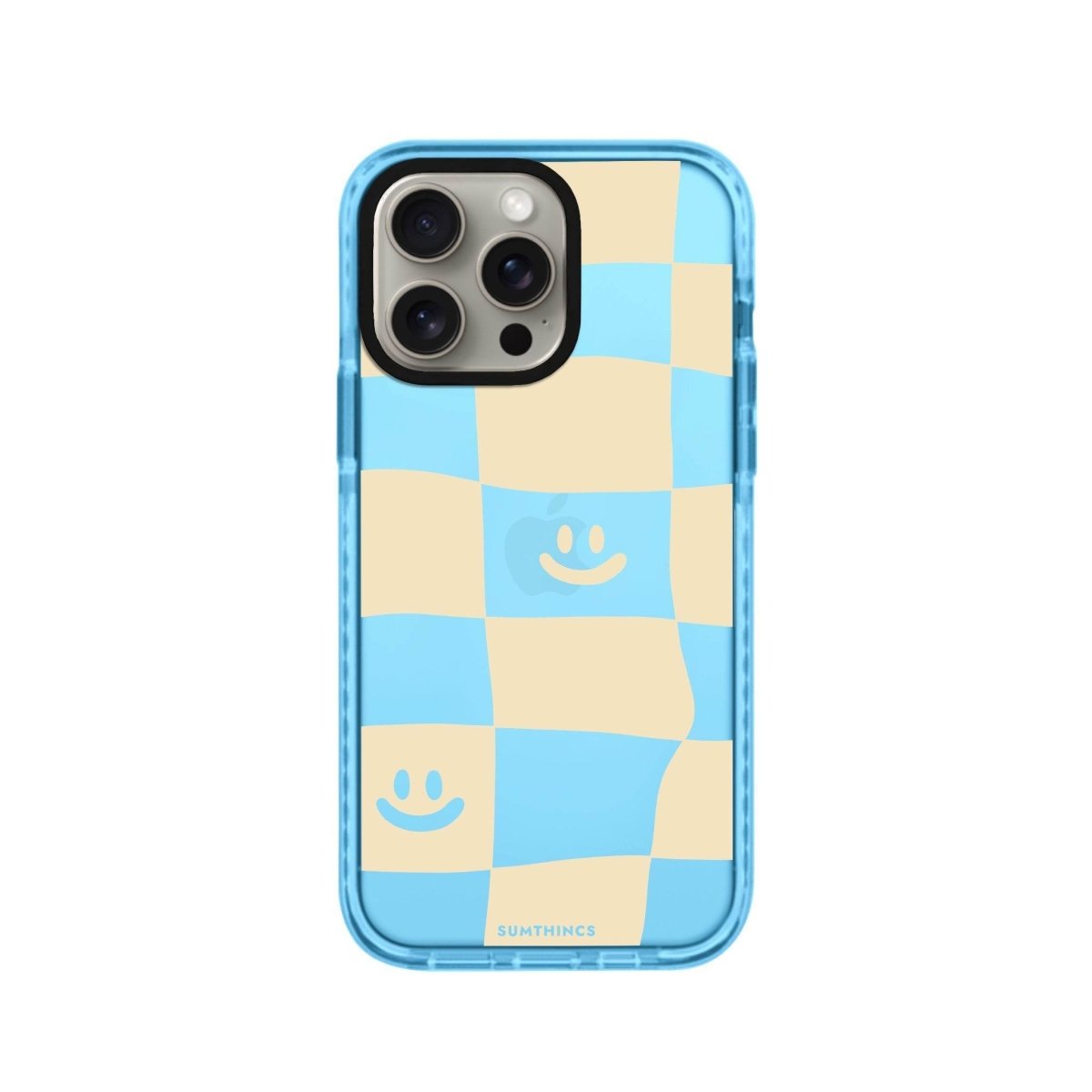 iPhone 14 Plus Smiling Check Procase Şeffaf Telefon Kılıfı Mavi - SUMTHINCS