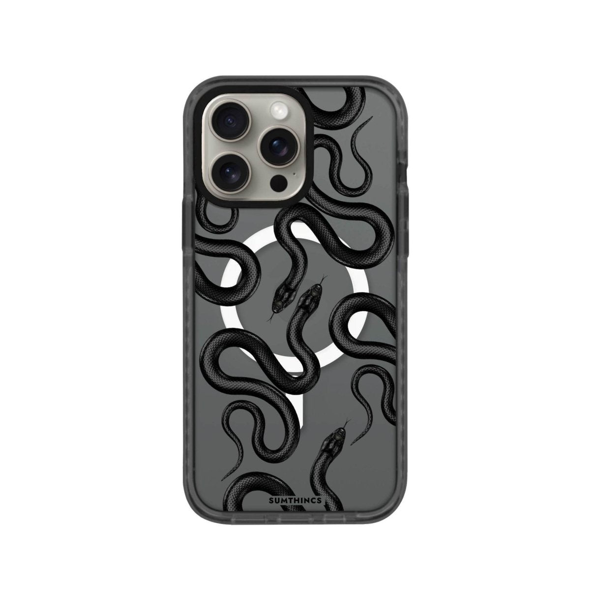 iPhone 14 Plus Snakes Magsafe Procase Şeffaf Telefon Kılıfı Antrasit - SUMTHINCS