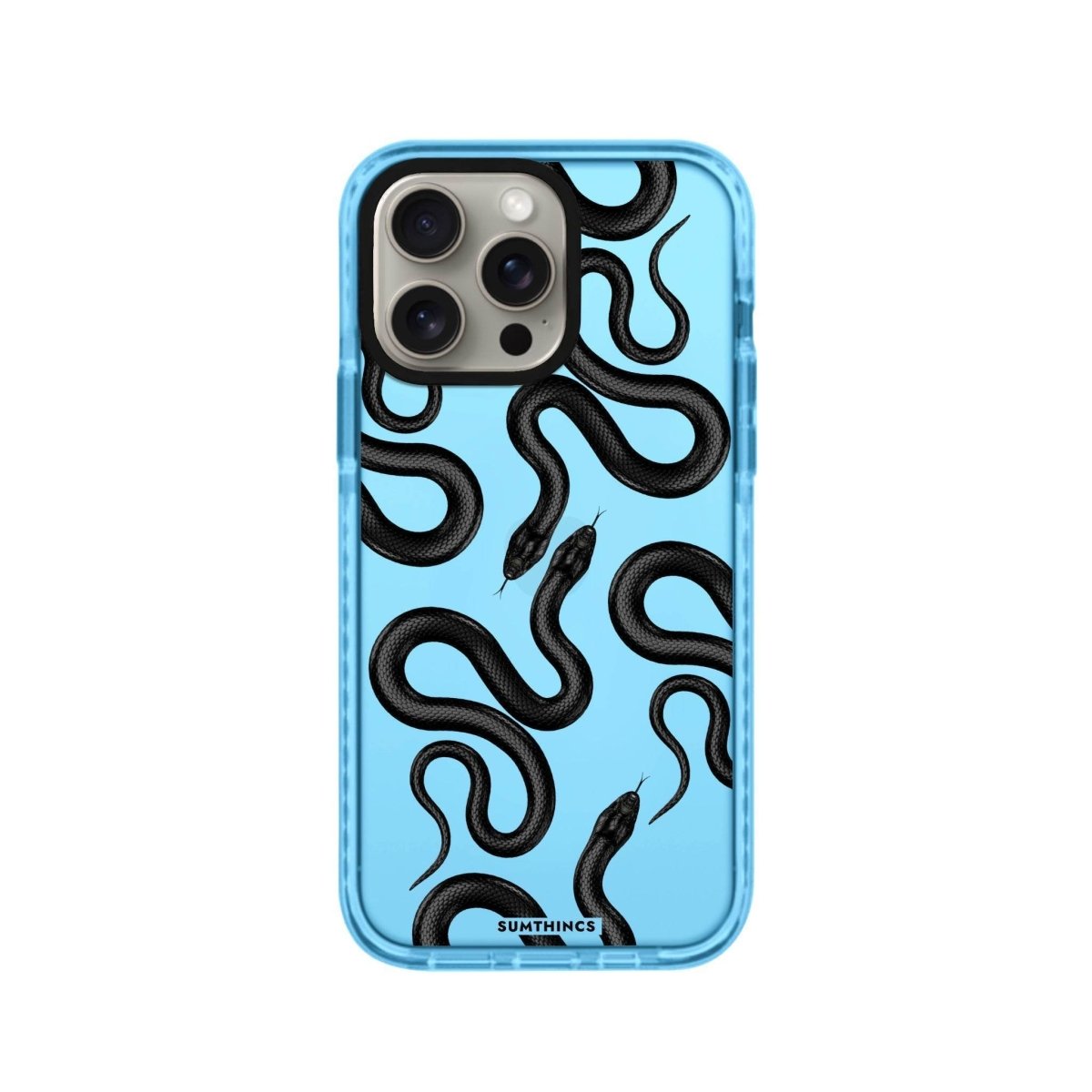 iPhone 14 Plus Snakes Procase Şeffaf Telefon Kılıfı Mavi - SUMTHINCS