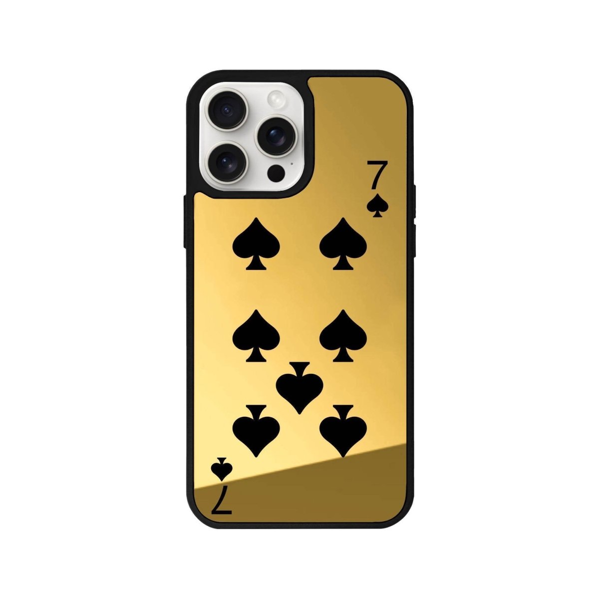 iPhone 14 Plus Spade7 Mirror Aynalı Telefon Kılıfı Altın - SUMTHINCS