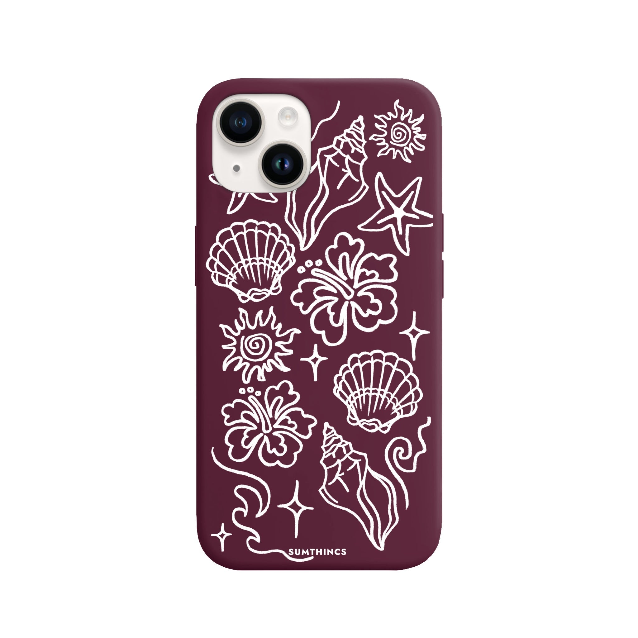 iPhone 14 Plus Summer Sketch Premium Telefon Kılıfı - SUMTHINCS