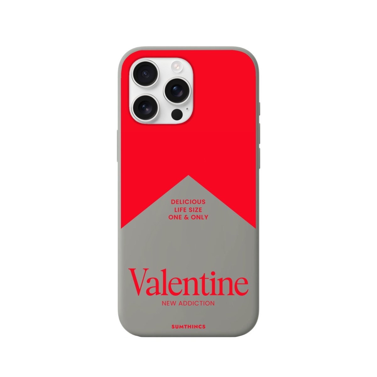 iPhone 14 Pro Max Valentine Premium Telefon Kılıfı Gri - SUMTHINCS